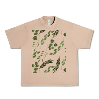 Burro Watercolor Eucalyptus Pattern Urban Heavy Tee - artisFamous