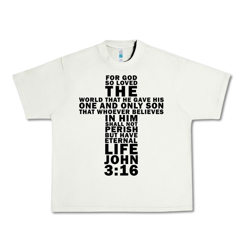 John 3:16 Bible Verse Cool Christian Church Shirts Christianity Urban Heavy Tee by artisFamous | Teevron
