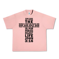 Salmon John 3:16 Bible Verse Cool Christian Church Shirts Christianity Urban Heavy Tee - artisFamous