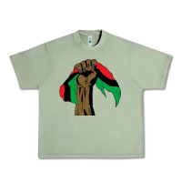Oil Green black power african license Urban Heavy Tee - artisFamous