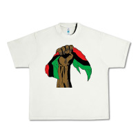 Pistachio black power african license Urban Heavy Tee - artisFamous