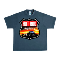 Midnight Navy HOT ROD GARAGE CAR Urban Heavy Tee - artisFamous