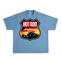 Pebble Blue HOT ROD GARAGE CAR Urban Heavy Tee - artisFamous