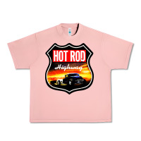 Salmon HOT ROD GARAGE CAR Urban Heavy Tee - artisFamous
