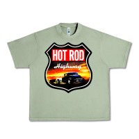 Oil Green HOT ROD GARAGE CAR Urban Heavy Tee - artisFamous