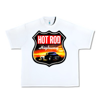 White HOT ROD GARAGE CAR Urban Heavy Tee - artisFamous