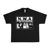 Black N.W.A Californian hip hop group N.W.A Urban Heavy Tee - artisFamous