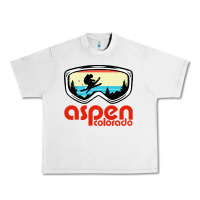 Lunar Rock aspen colorado ski mountain skiing retro vacation Urban Heavy Tee - artisFamous