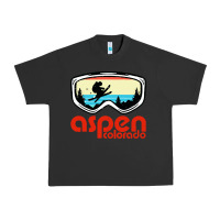 Pigment Black aspen colorado ski mountain skiing retro vacation Urban Heavy Tee - artisFamous