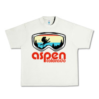 Pistachio aspen colorado ski mountain skiing retro vacation Urban Heavy Tee - artisFamous