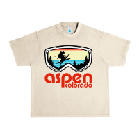 Sandshell aspen colorado ski mountain skiing retro vacation Urban Heavy Tee - artisFamous