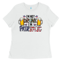 I'm Not Drunk I'm Patriotic Ladies Tee | Teevron