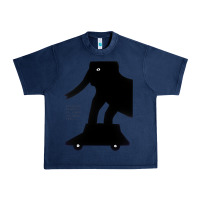 Navy Elephant Black To Stand On Your Car Urban Heavy Tee - artisFamous