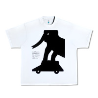 White Elephant Black To Stand On Your Car Urban Heavy Tee - artisFamous