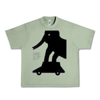 Oil Green Elephant Black To Stand On Your Car Urban Heavy Tee - artisFamous