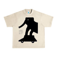 Sandshell Elephant Black To Stand On Your Car Urban Heavy Tee - artisFamous