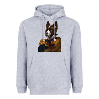 Heather Grey Pet Portraits, Custom Pet Portraits, Renaissance Pet Portraits, Heavyweight Hoodie - RanaPortraitStore