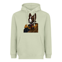 Matcha Pet Portraits, Custom Pet Portraits, Renaissance Pet Portraits, Heavyweight Hoodie - RanaPortraitStore