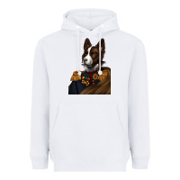 White Pet Portraits, Custom Pet Portraits, Renaissance Pet Portraits, Heavyweight Hoodie - RanaPortraitStore
