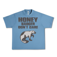 Pebble Blue honey badger dont care Urban Heavy Tee - artisFamous