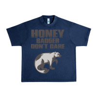 Navy honey badger dont care Urban Heavy Tee - artisFamous