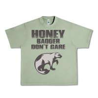 Oil Green honey badger dont care Urban Heavy Tee - artisFamous