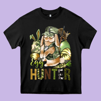 Egg Hunter Heavy Core Tee Designed By Bundleandbundleshop