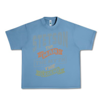 Pebble Blue Stetson Personalized Name Birthday Gift Urban Heavy Tee - artisFamous