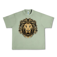 Oil Green Lion t-shirt  designs Urban Heavy Tee - artisFamous