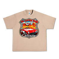 Burro CLASSIC CARS ROUTE 66 Urban Heavy Tee - artisFamous