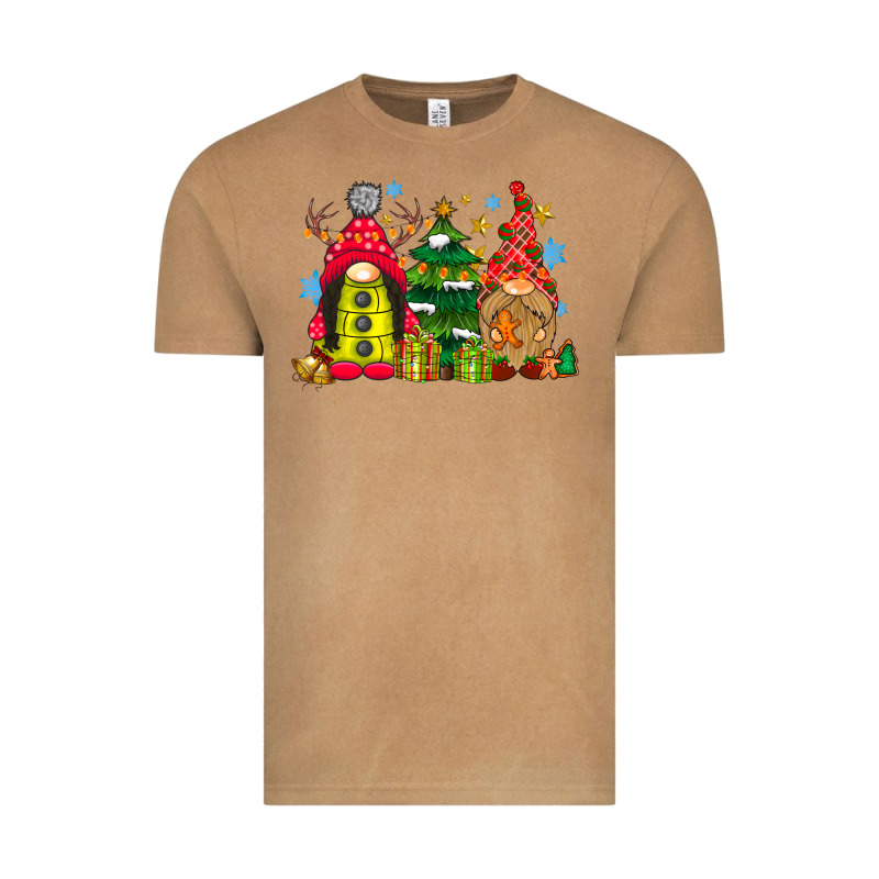 Gnome Christmas Vintage Tee by CowhideDigitalArt | Teevron