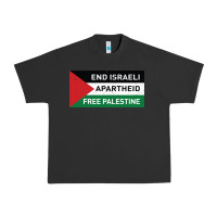 Pigment Black end is.rae.li apartheid free pales  flag  t shirt Urban Heavy Tee - artisFamous