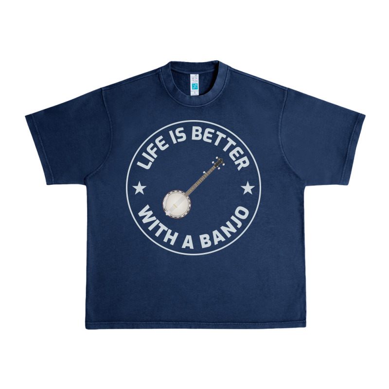 Banjo Bluegrass Music Traditional Musician Funny Gift Urban Heavy Tee by artisFamous | Teevron