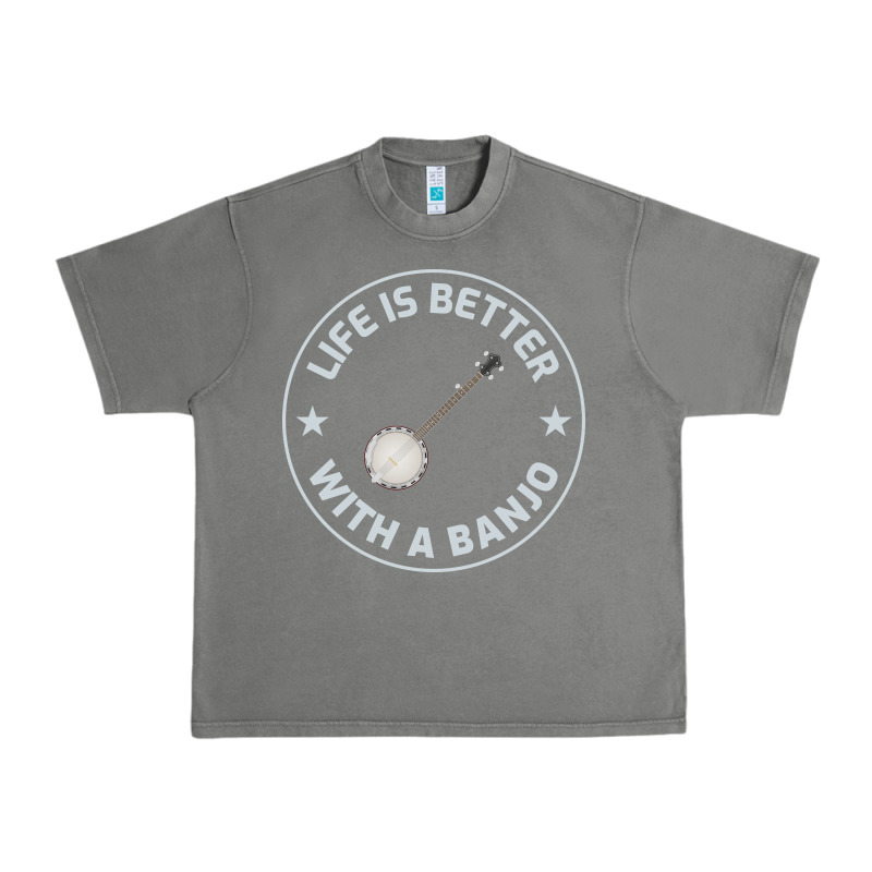Banjo Bluegrass Music Traditional Musician Funny Gift Urban Heavy Tee by artisFamous | Teevron