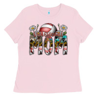 Bubblegum Pink volleyball mom Ladies Tee - SublimationCraftShop