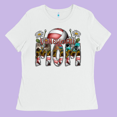 Volleyball Mom Ladies Tee Designed By Sublimationcraftshop