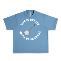 Pebble Blue Banjo Bluegrass Music Traditional Musician Funny Gift Urban Heavy Tee - artisFamous
