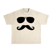 Sandshell moustache and sunglasses Urban Heavy Tee - artisFamous