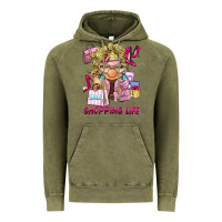 Vintage Olive shopping life  gnome Vintage Hoodie - BarkalooDesign
