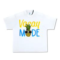 White vacay mode shirt pineapple Urban Heavy Tee - artisFamous