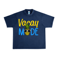 Navy vacay mode shirt pineapple Urban Heavy Tee - artisFamous