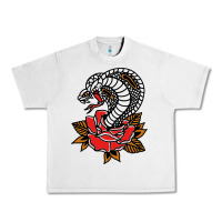 Lunar Rock the king cobra snake and rose Urban Heavy Tee - artisFamous