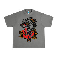 Tornado the king cobra snake and rose Urban Heavy Tee - artisFamous