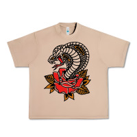 Burro the king cobra snake and rose Urban Heavy Tee - artisFamous
