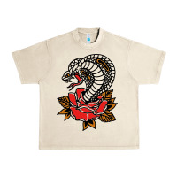 Sandshell the king cobra snake and rose Urban Heavy Tee - artisFamous