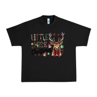 Black little miss christmas Urban Heavy Tee - CowhideDigitalArt