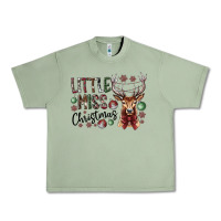 Oil Green little miss christmas Urban Heavy Tee - CowhideDigitalArt