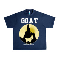 Navy big thunder mountain goat Urban Heavy Tee - artisFamous