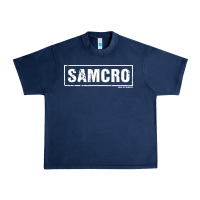 Navy samcro Urban Heavy Tee - artisFamous