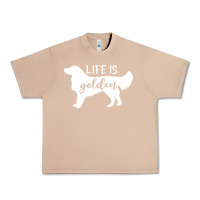 Burro golden retriever - life is golden white Urban Heavy Tee - artisFamous